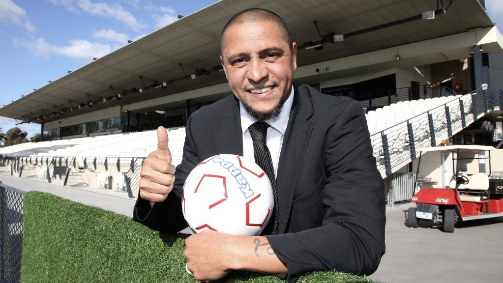 Media Launch for South Melbourne Football Club with Roberto Carlos
