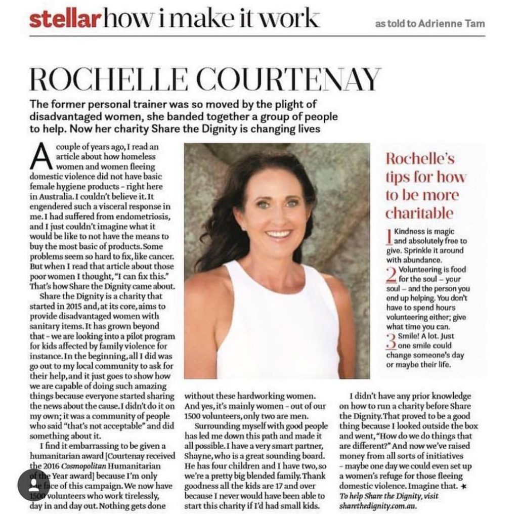 Rochelle Courtenay in Stellar Magazine