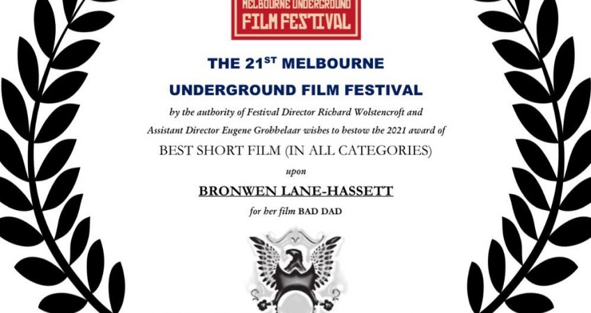 Melbourne Underground Film Festival Award